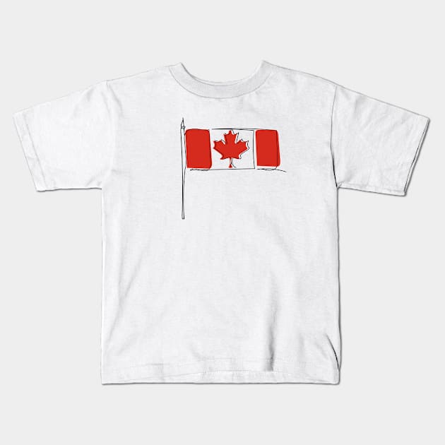 canada day T-Shirt Kids T-Shirt by Codyaldy